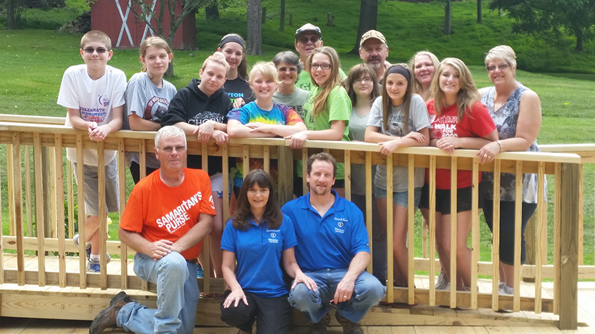 Image of House of the Carpenter with the help of the Dayton United Methodist Building Deck
