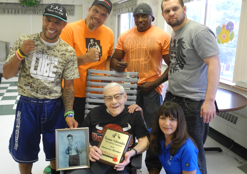 Image of Heart2Heart Volunteers with Senior